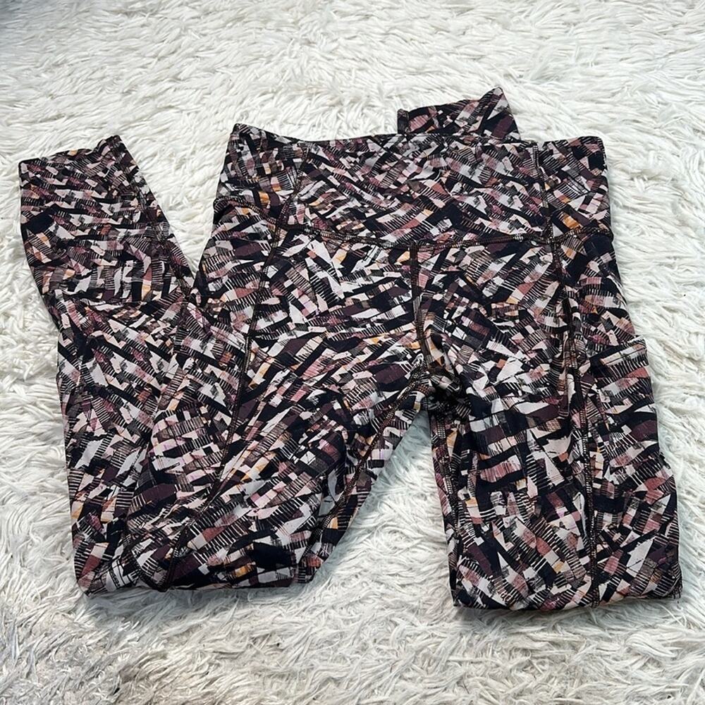 Lululemon Fast and Free Tight II 25" *Non-Reflective Nulux Kaleidoscopic Pink